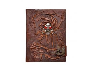 Vintage Leather Journal Antique Design Monster Look Day Of Dead Diary